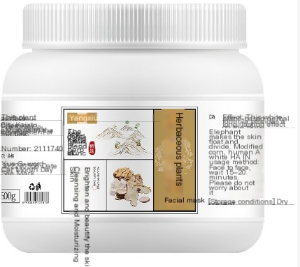 Miniatura: Herbal Moisturizing Face Mask Powder for Spa Use