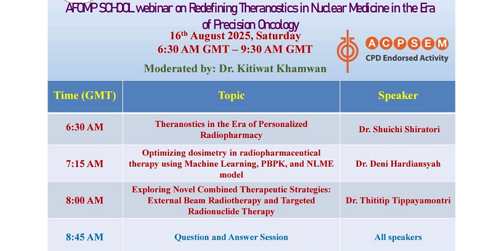 AFOMP SCHOOL Webinar (16 Aug 2025)