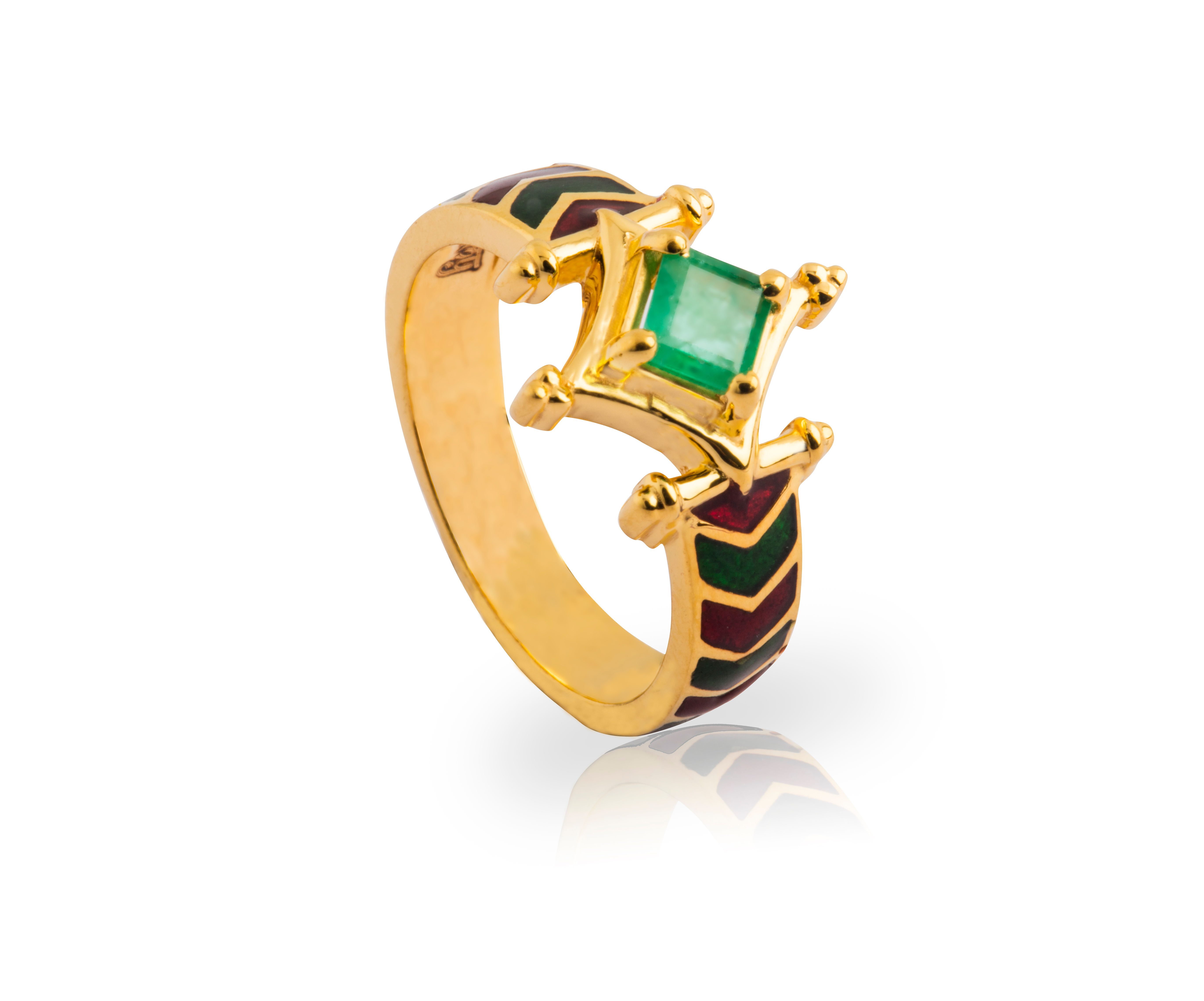 'Garalari', Emerald Gold Ring