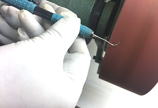 Sharpening dental instruemnts