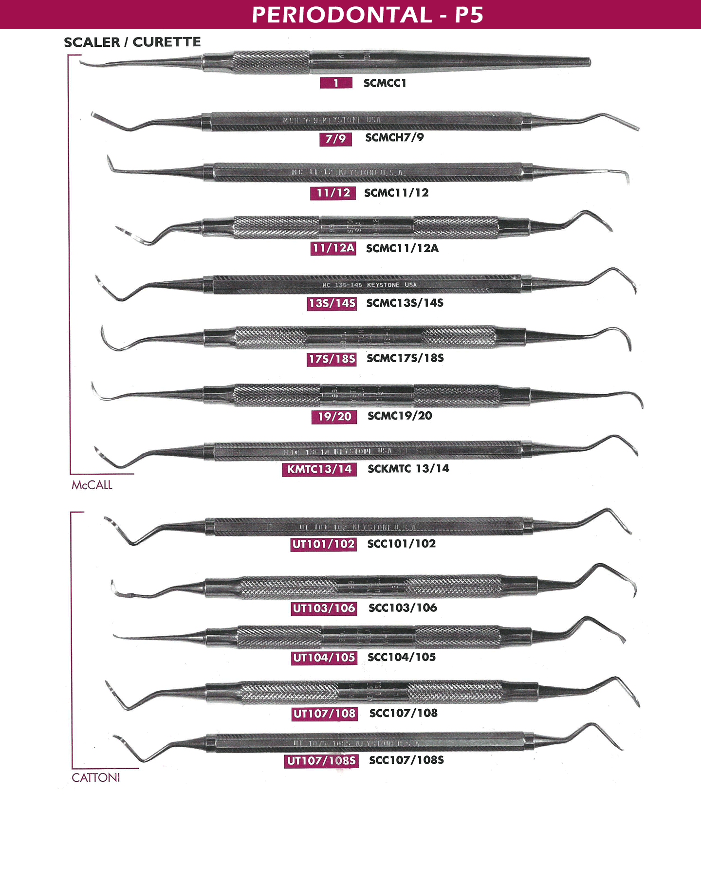 Scaler/ Curette dental instruments
