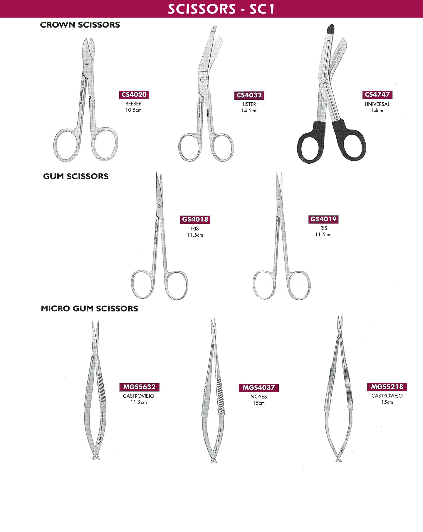 Dental Sccissors