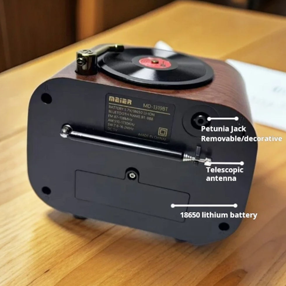 Miniatură: Radio portabil retro de înaltă calitate MD-1319BT