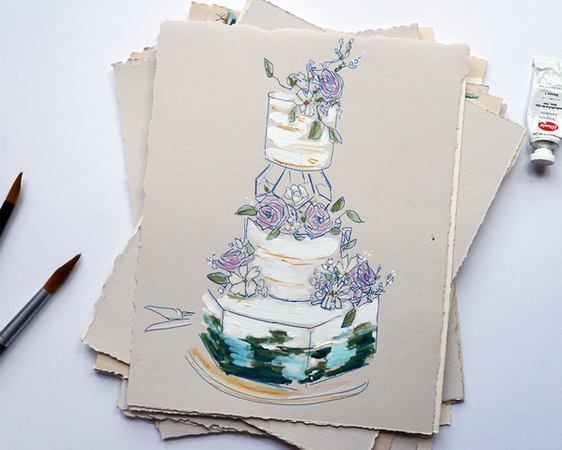 DrawnOnYourDay // Live Wedding Illustration Service