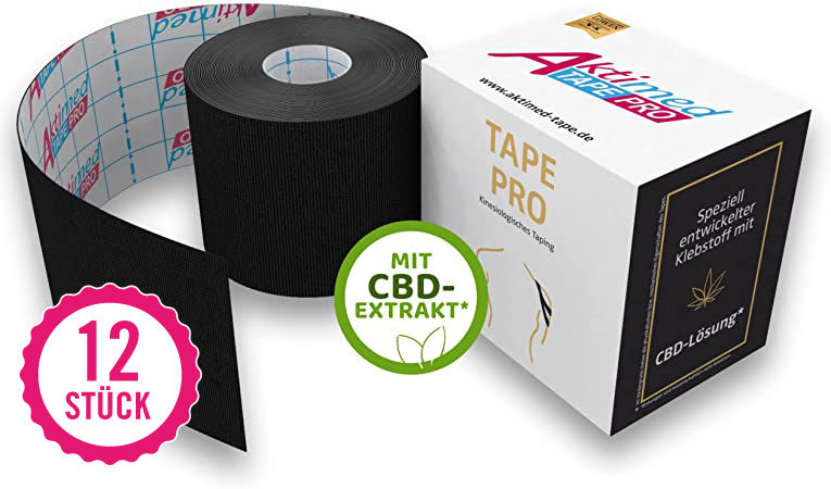 Miniaturbild: Aktimed - TAPE PRO mit 10% CBD, 12 Stück, farblich sortiert