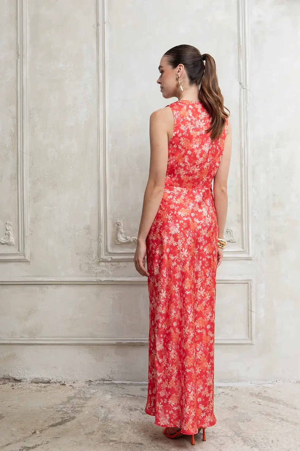 Thumbnail: CORALIA MIDI SATIN DRESS