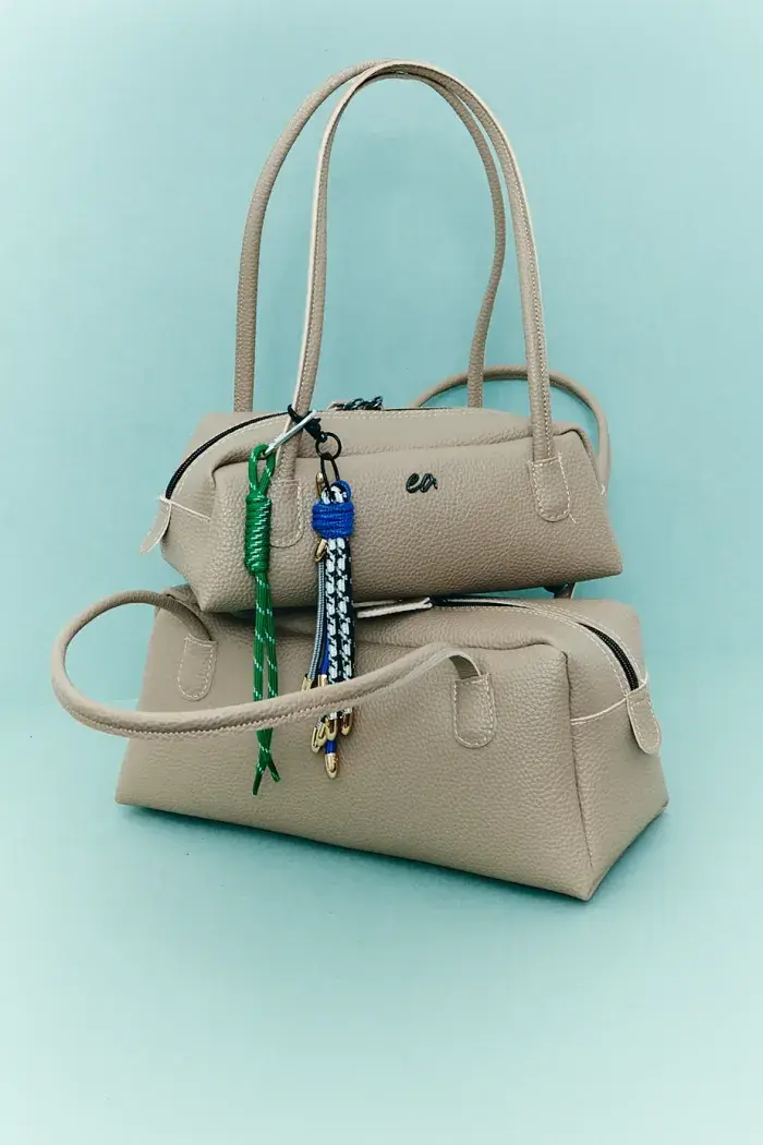 Thumbnail: Silhouette Eco Τσαντα Ωμου Μπεζ Large