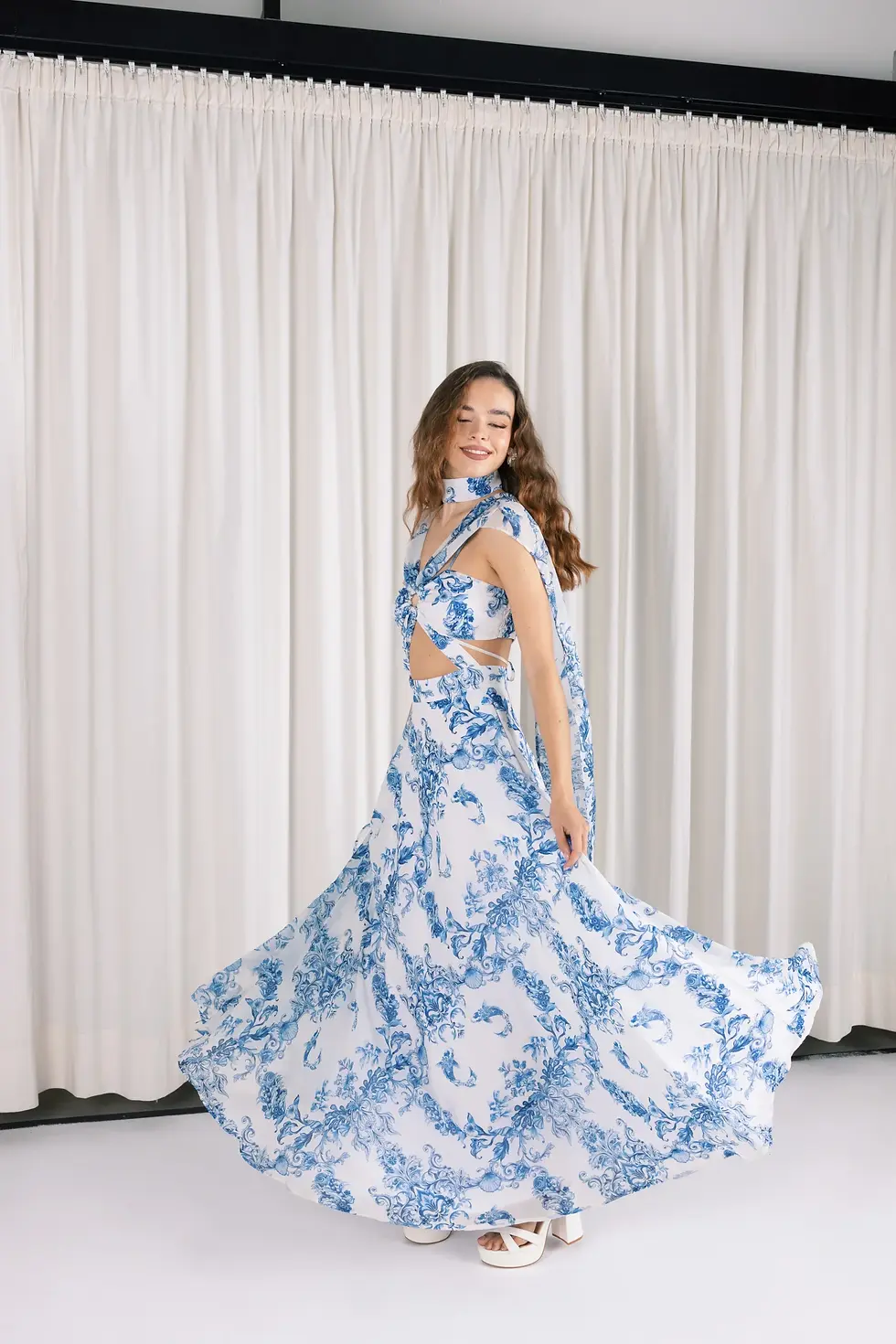 Thumbnail: IONIS DRESS TIE W/SCARF