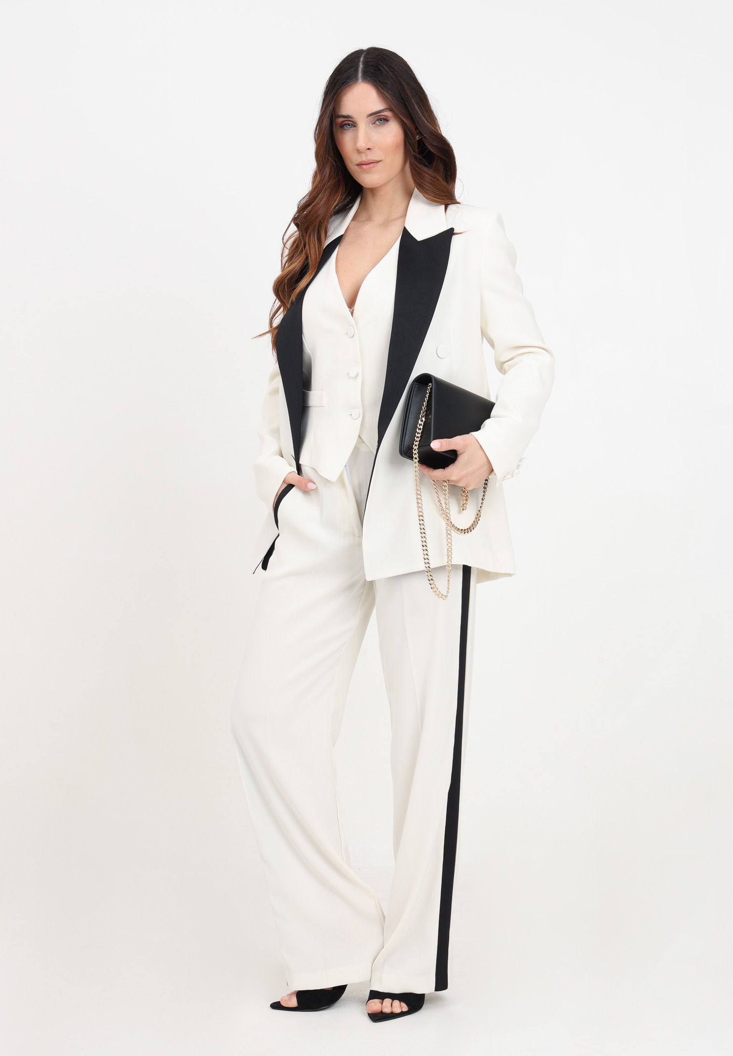 Vicolo Black & White pants