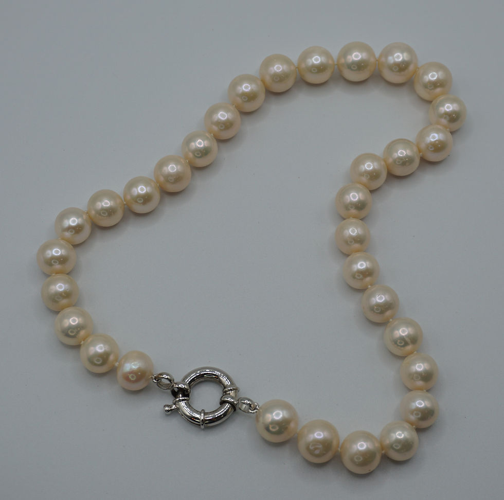 Thumbnail: 12.5-14 MM Freshwater Cultured Pearl Necklace 18 Inches