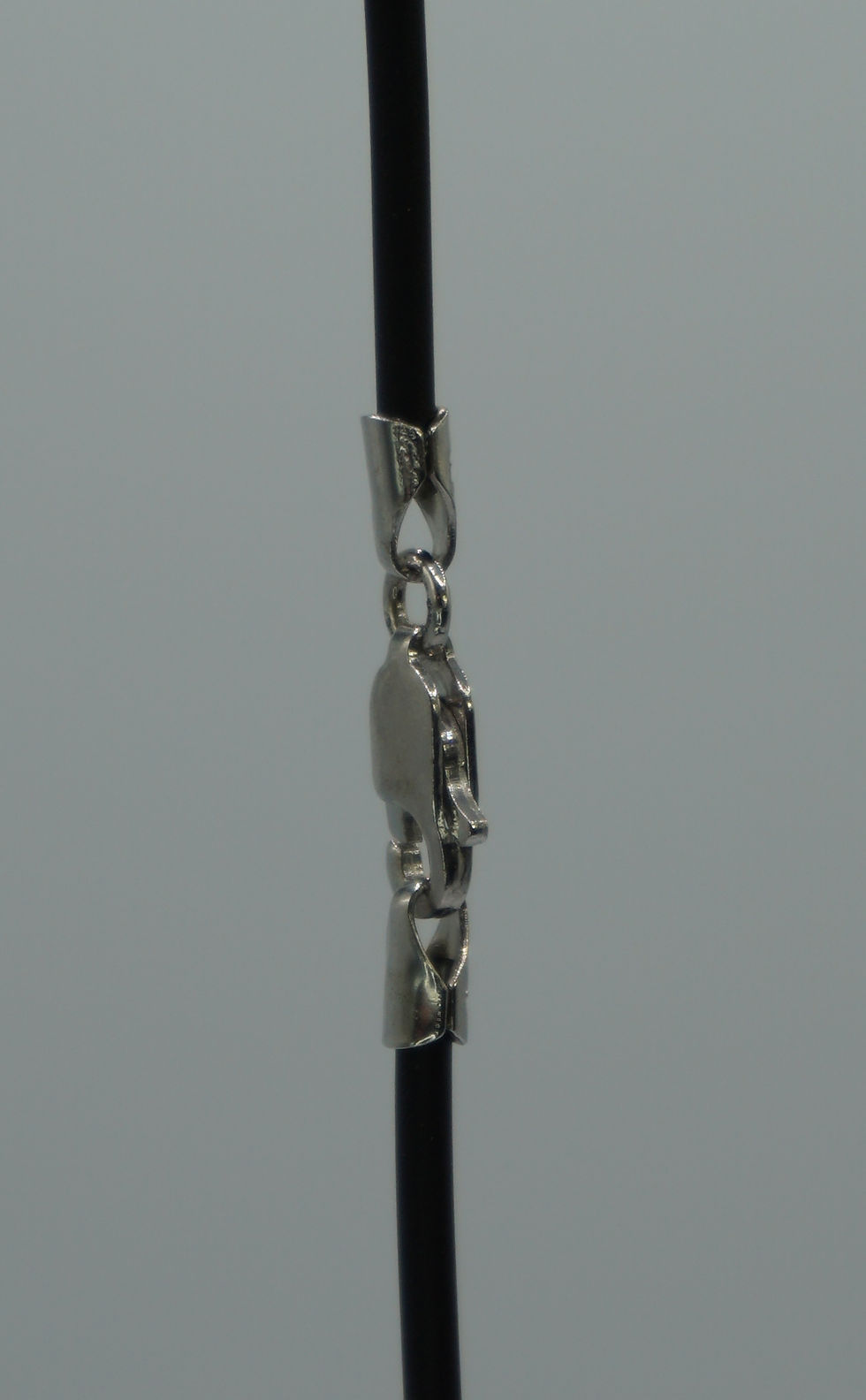 Thumbnail: Multi Color Gemstone and Black Mother of Pearl Pendant with a Leather Cord
