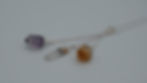 Thumbnail: Amethyst, Quartz & Citrine Point Dangle Pendant