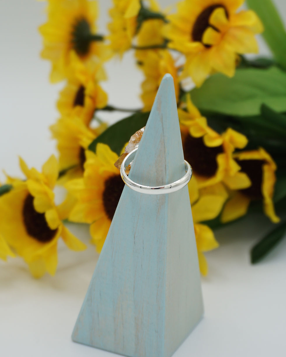 Thumbnail: Citrine Point Rough Gemstone Bypass RIng