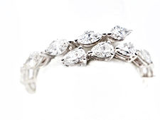 18k White Gold By-Pass Eternity Band featuring 1.96ct of Pear Shape and Marquise Cut Diamonds
Ref# 137-14294