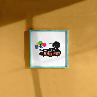 tender friend Frame Poster.png
