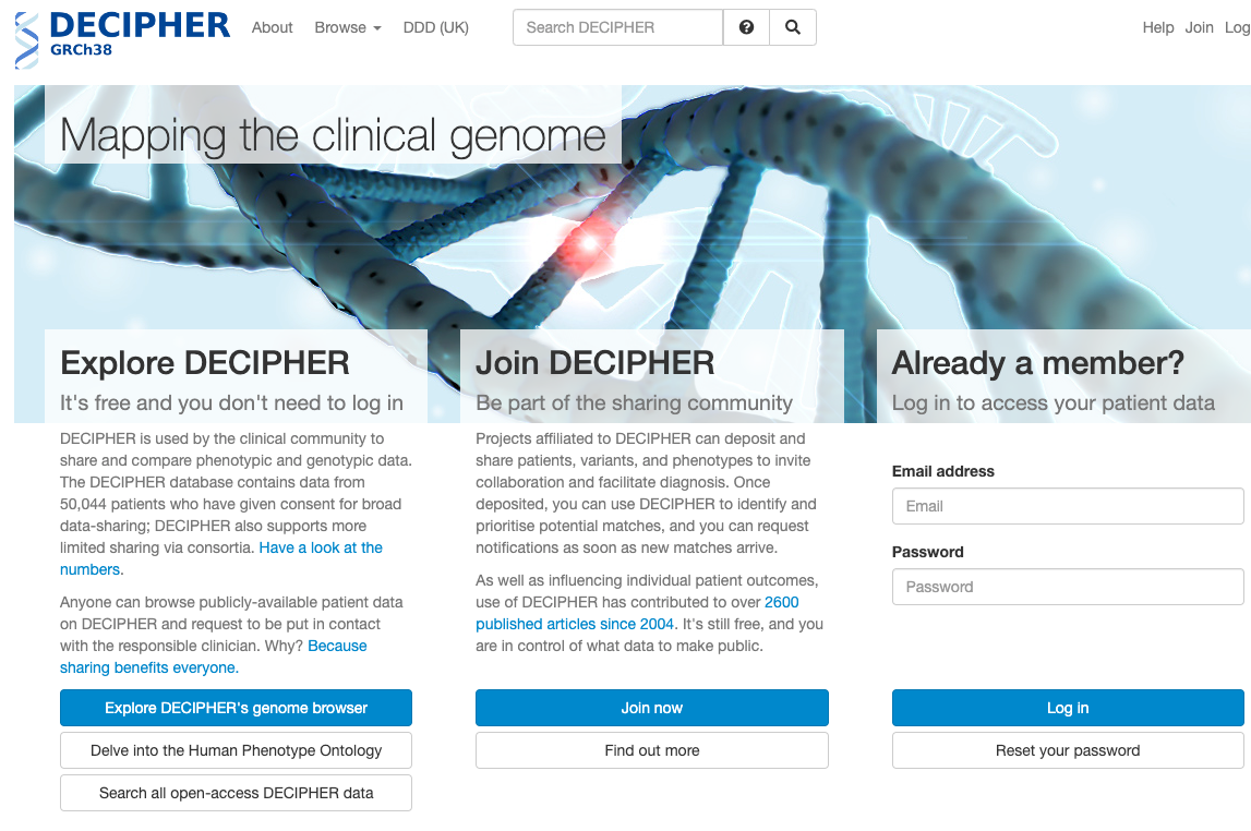 Interpretación genómica usando DECIPHER | Genoinsight