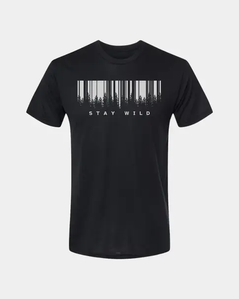 Stay Wild Graphic Tee - Black