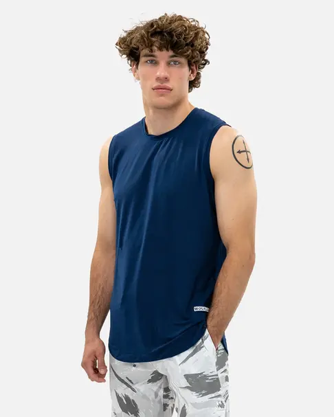 Gridiron Muscle Tank - Baltic