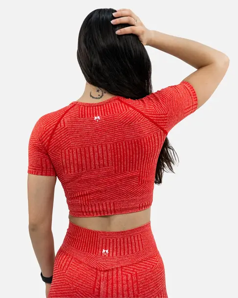 Defy Crop Top - Rose