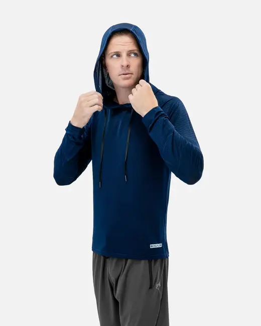 Gridiron Lightweight Hoodie - Nightshade Navy
