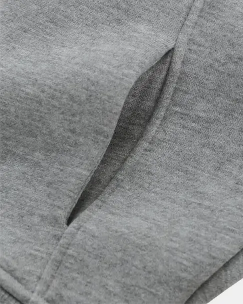 Elevate Crop Fleece Jacket - Heather Grey