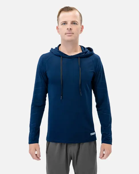 Gridiron Lightweight Hoodie - Nightshade Navy