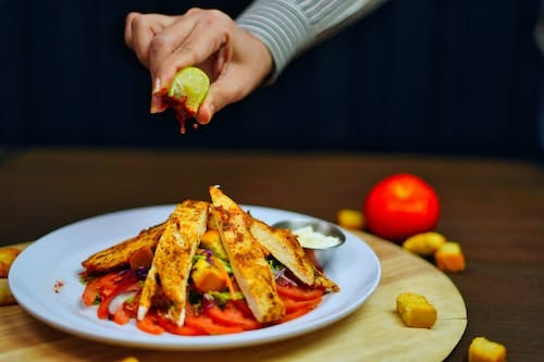 Healthy and Tasty Grilled Chicken Salad recipe.