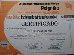 CERTIFICADO ESTRES POST-TRAUMATICO