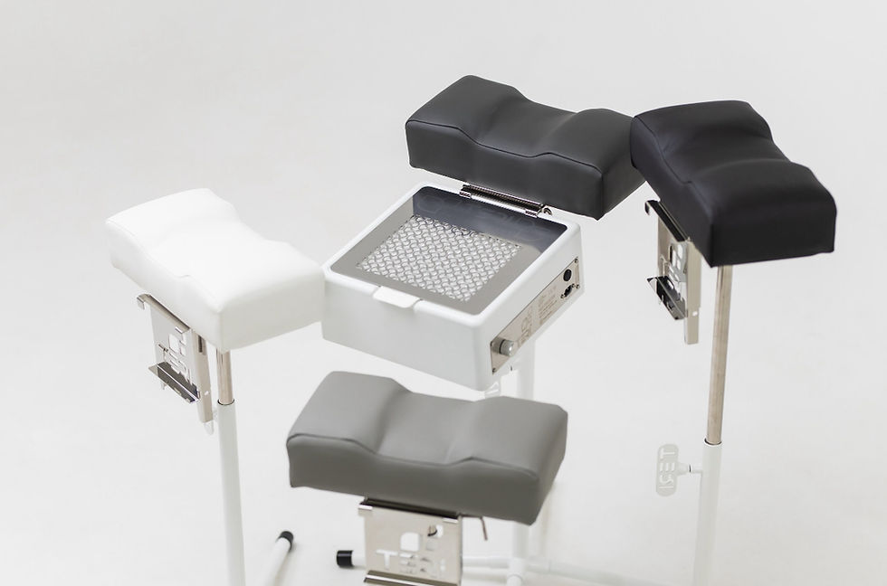 Thumbnail: 100W Teri M white (silver mesh) – portable nail dust collector 