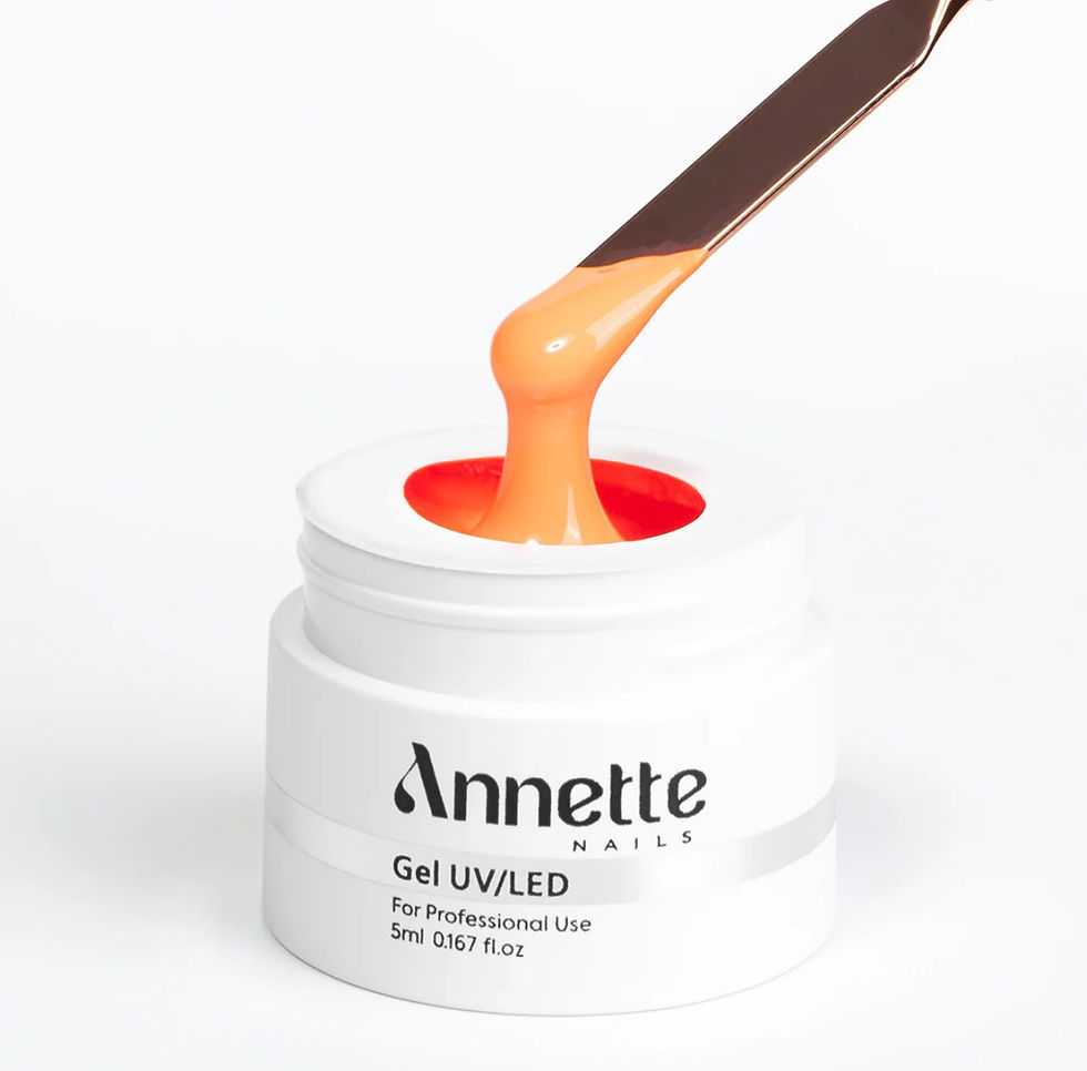 Thumbnail: Paint Gel 08 Neon Orange  - Wipe 5ml Annette Nails