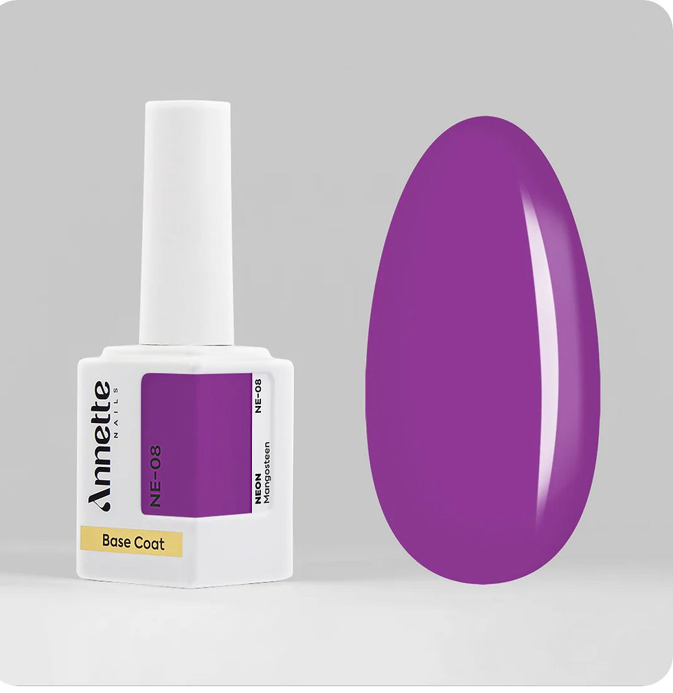 Thumbnail: Rubber Base NEON Mangustan 08, 12ml Annette Nails 