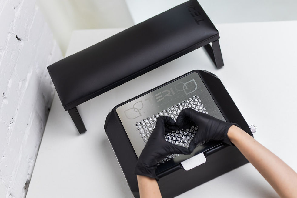 Thumbnail: 111W Teri Diamond white (white mesh) – portable nail dust collector