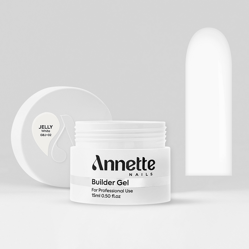 Thumbnail: Builder Gel Jelly 02 White, 15ml Annette Nails