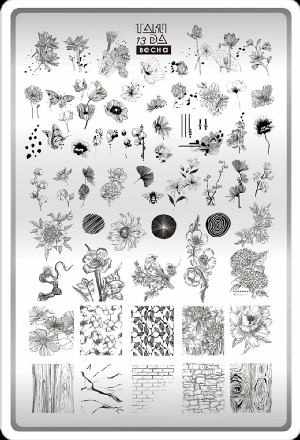 Thumbnail: Taki Da 13 Large Stamping Plate with Demo Film 