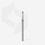 Thumbnail: Staleks Diamond nail drill bit, “drop” , red, head diameter 1.6 mm