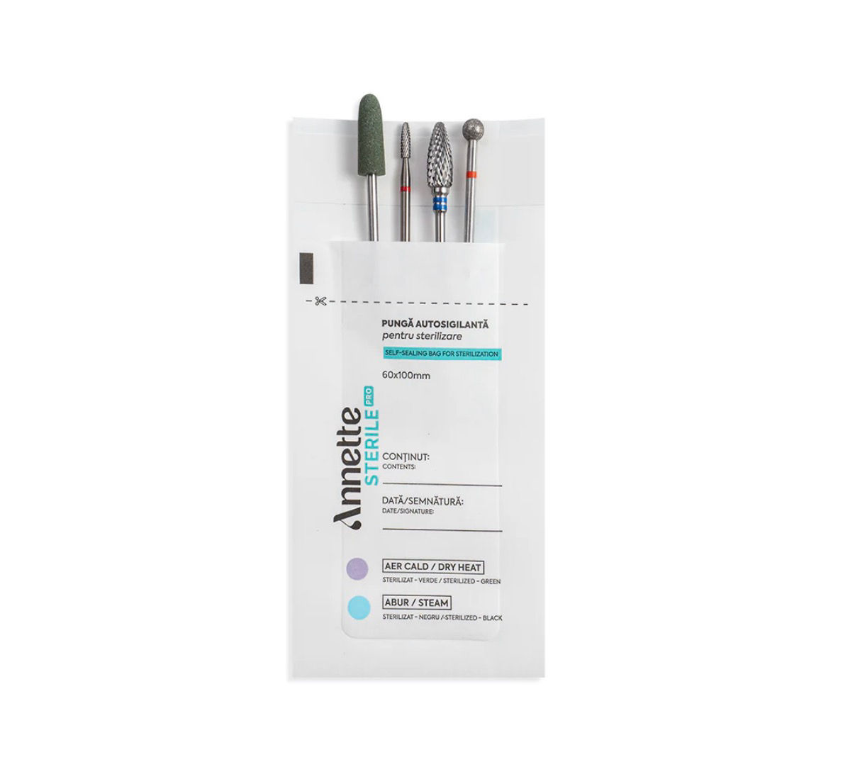 Self Seal Sterilisation Pouch 60x100mm (1 pc ) Annette Nails