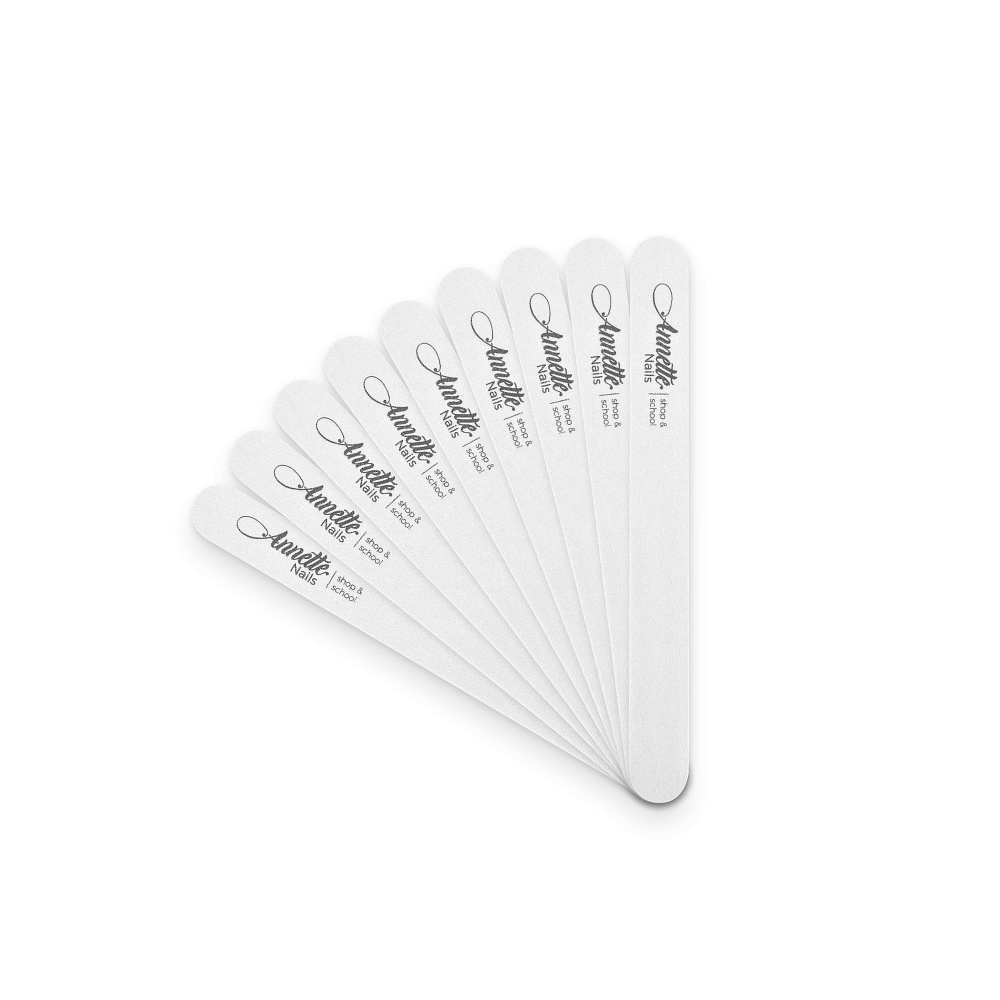 Set of 50 Wooden Nail File White Annette Nails
