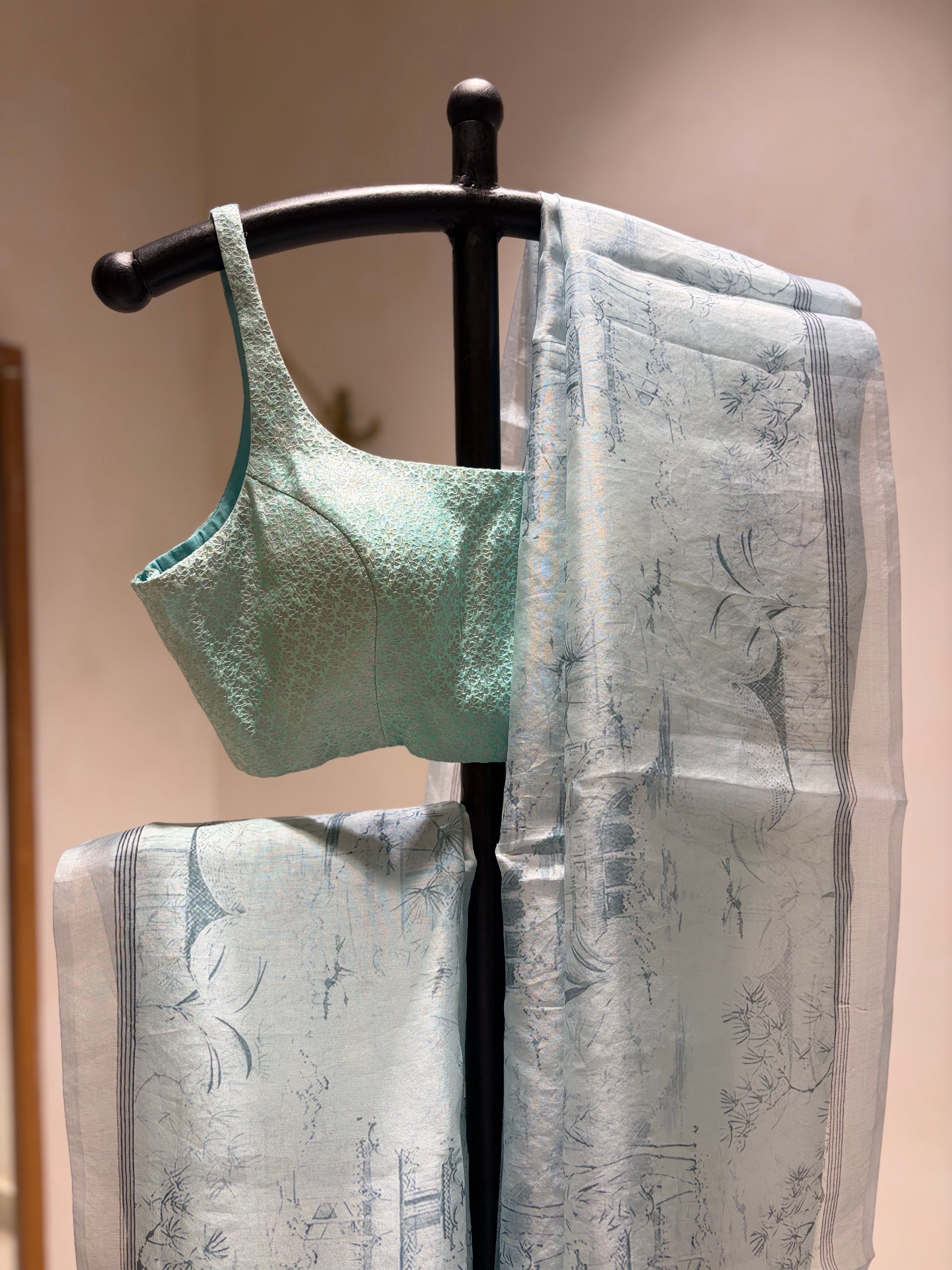 Summer Whispers - Pastel BlueOrganza