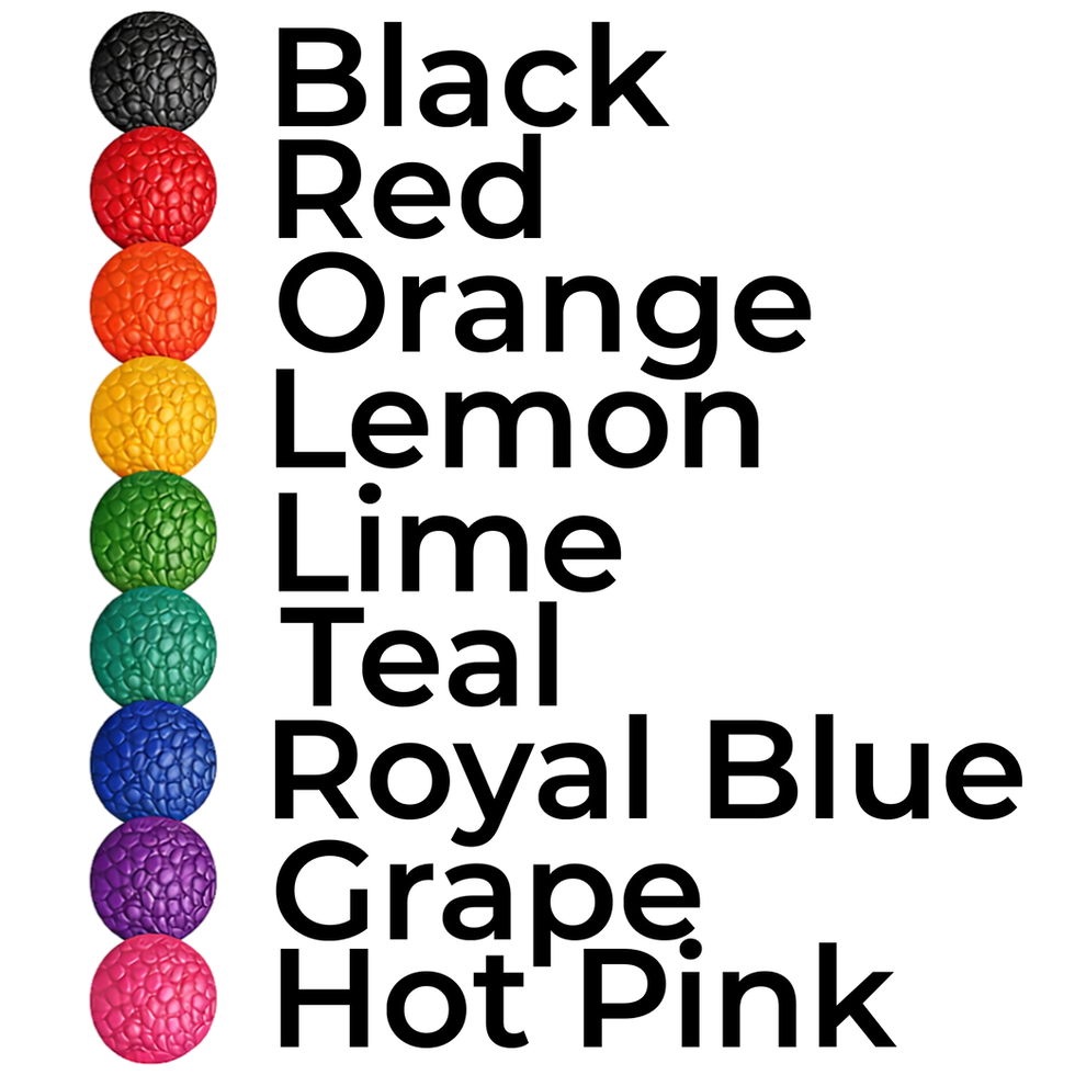 BioThane pebble texture color chart