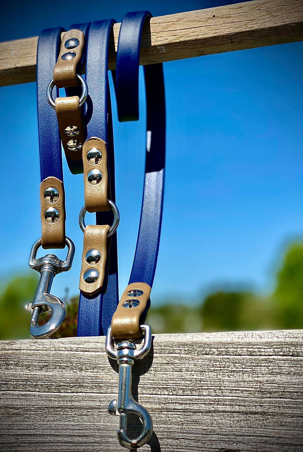 Over the Shoulder Hands Free BioThane Dog Leash WaterProofDog