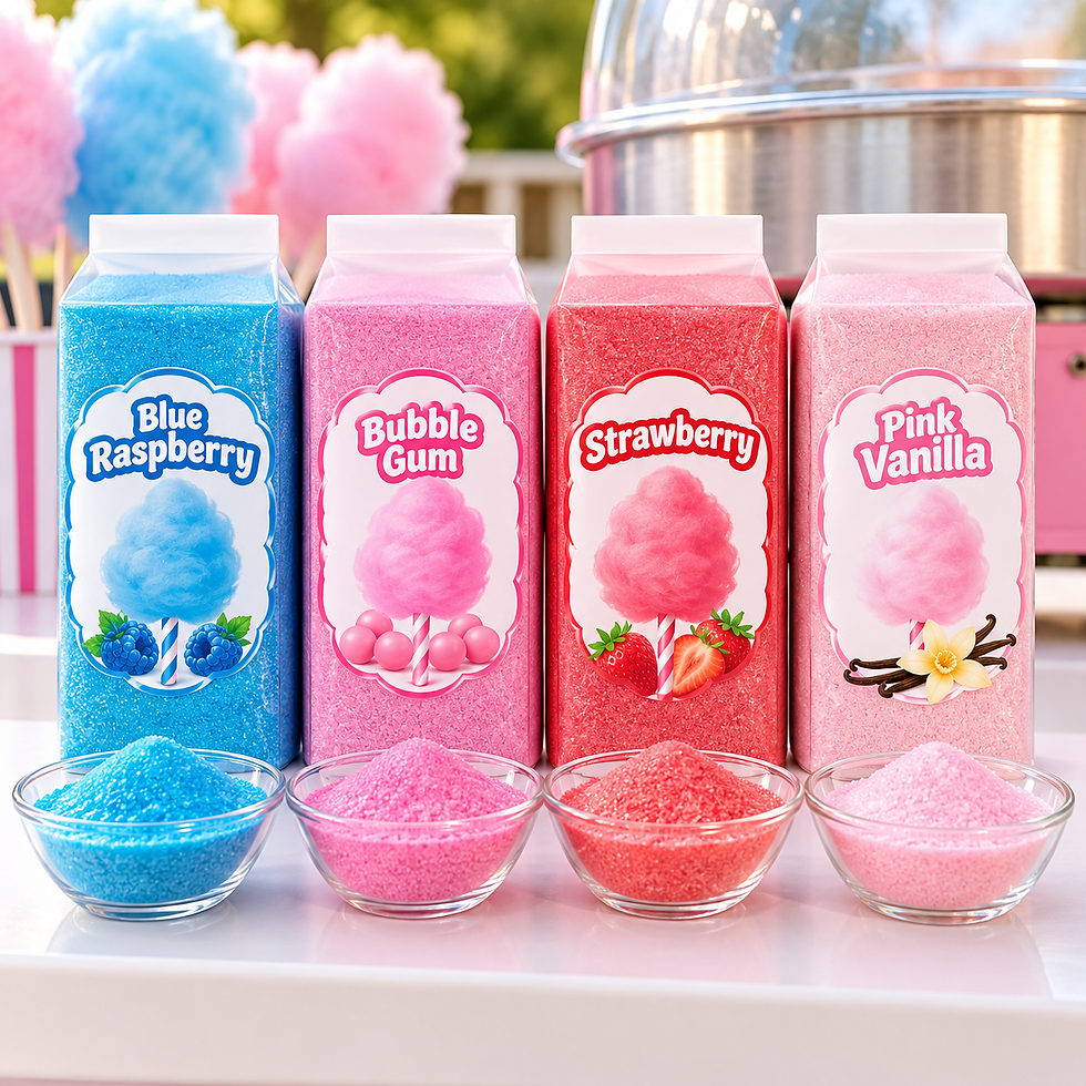 Cotton candy sugar flavors add-on in Central Arkansas