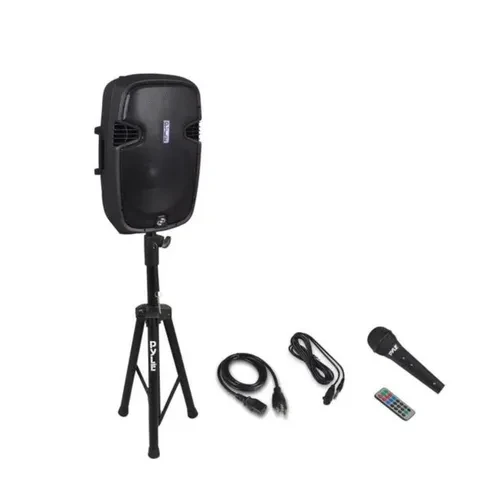 Speaker w/Stand and Microphone