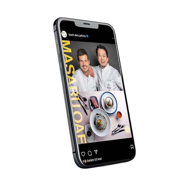 Social Media Post im Smartphone