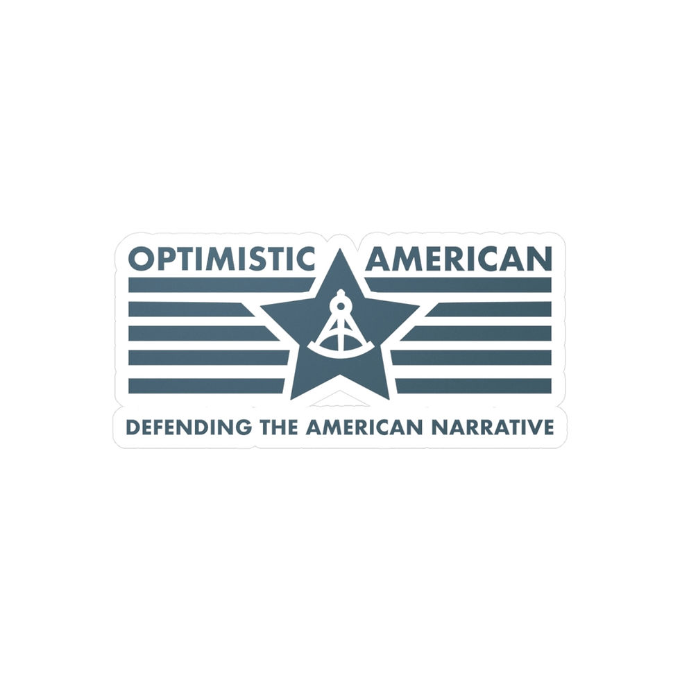 Thumbnail: Optimistic American "Defending the American Narrative" Vinyl Die-Cut Sticker