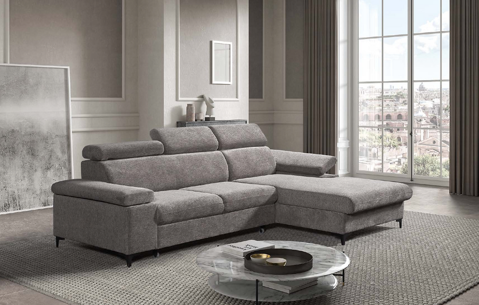 Canapé Macon convertible couchage Anthracite