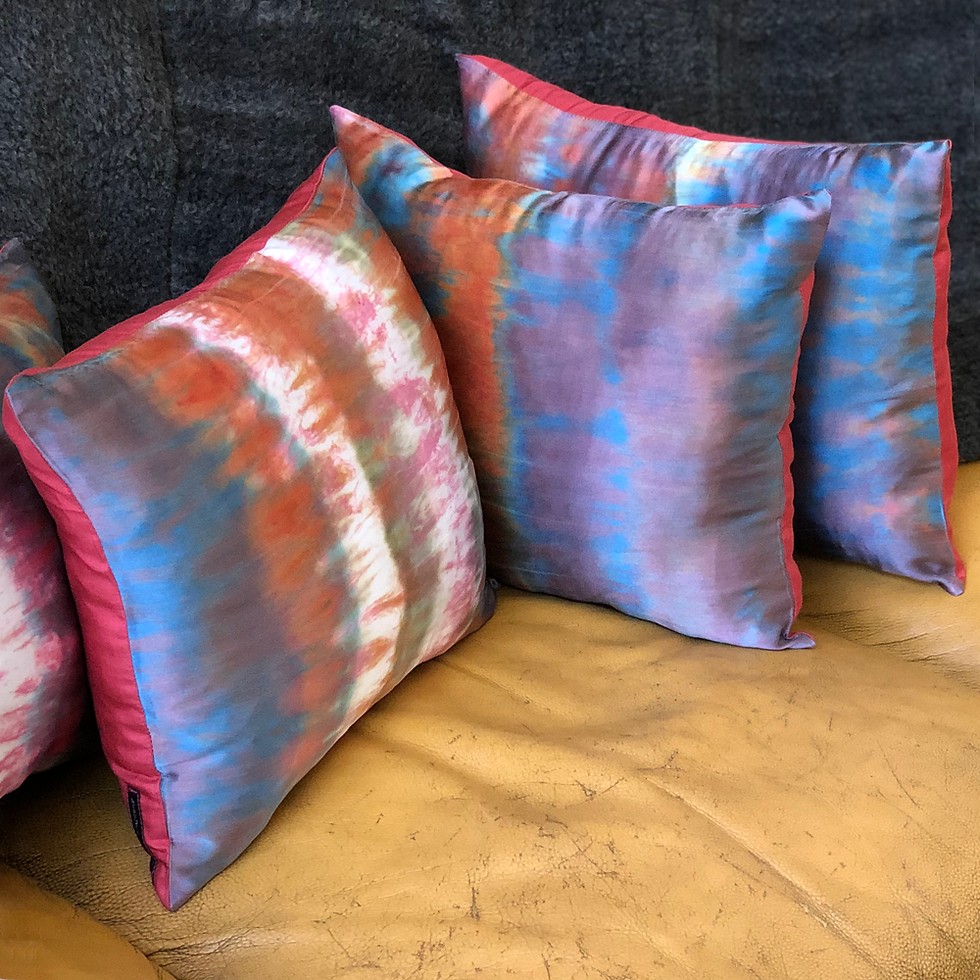 Thumbnail: Sunrise in Stok Silk Pillows (Pair)
