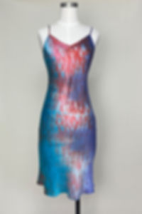 Moon River Silk Slip Dress