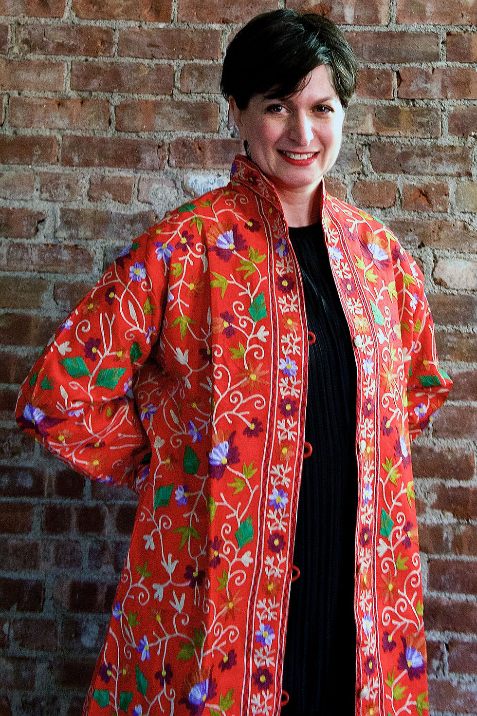 Thumbnail: Red Devi Kashmiri Tunic Jacket
