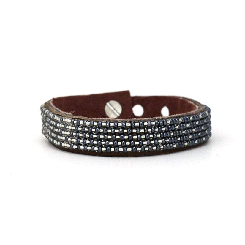 Twilight Ombre Skinny Beaded Cuff