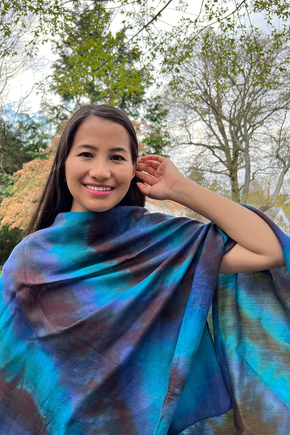 Thumbnail: Agean Silk & Wool Weave Shawl